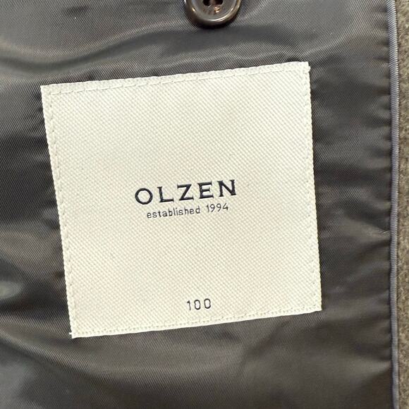 Olzen Heritage 100% Cashmere Coat Size M Lined Luxury Old Money Elevated Basic - Picture 10 of 16